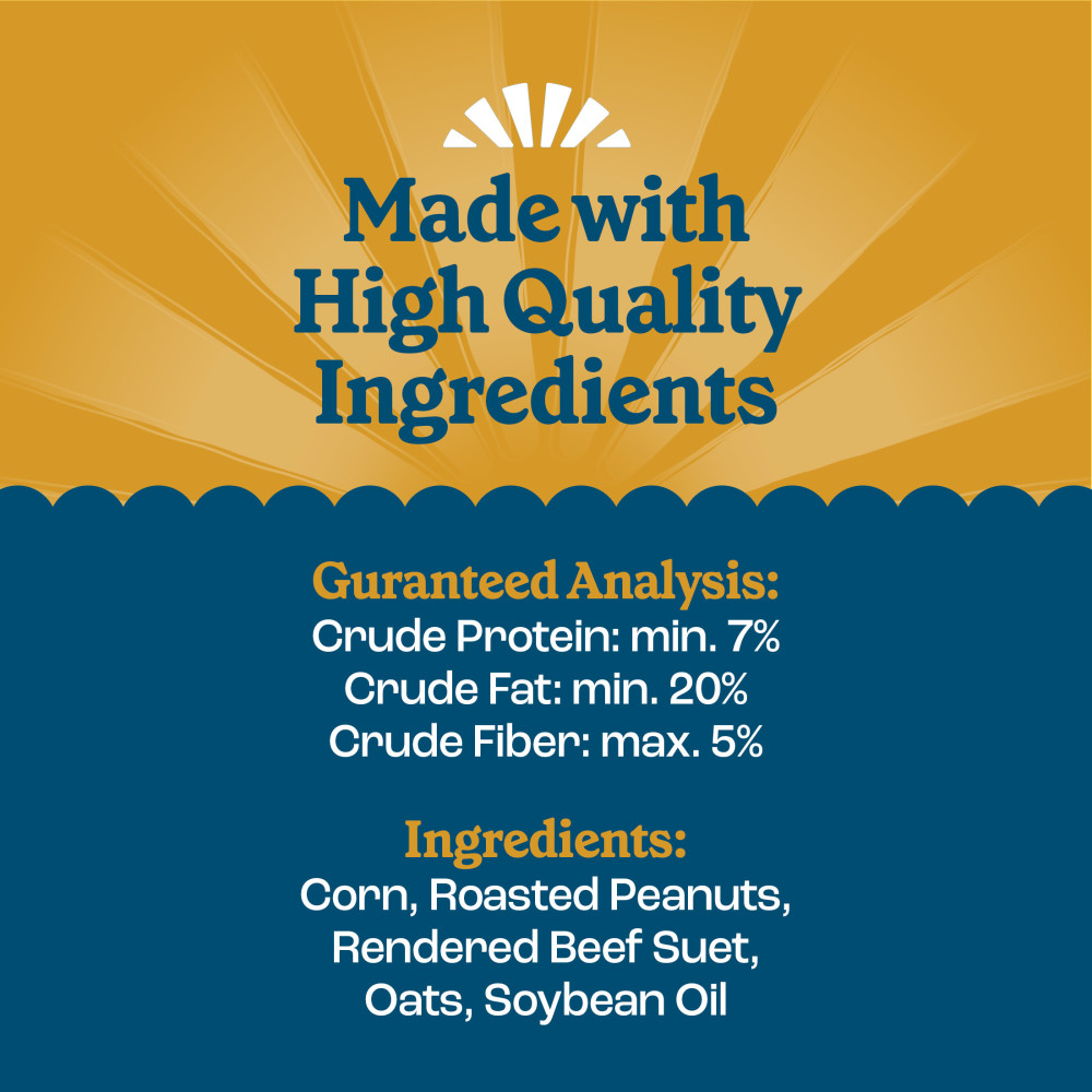 Pennington Feeding Frenzy Peanut Delight No Melt Suet Dough 11.75 oz