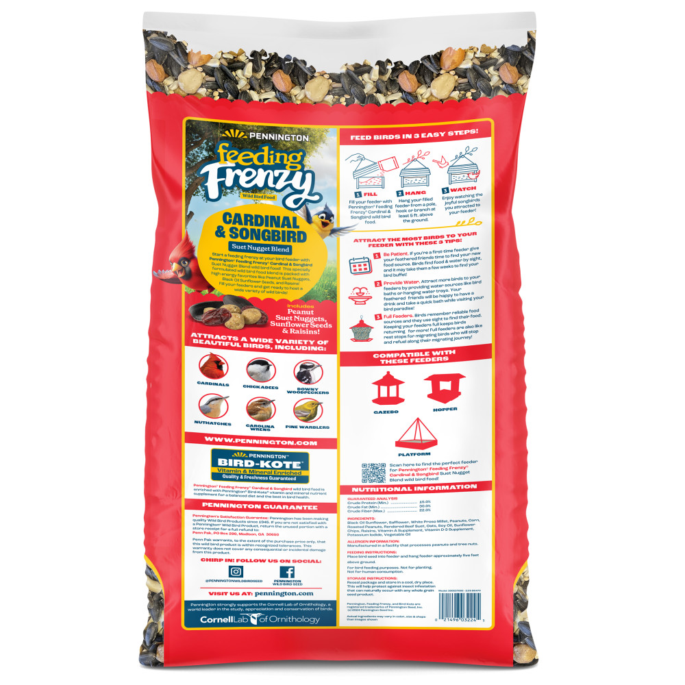 100552171penningtonfeedingfrenzycardinalsongbirdsuetnuggetblendwildbirdfood15poundsminibin2