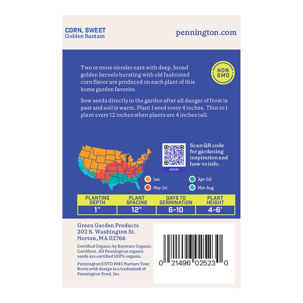 Pennington_9629_ORG_CornSweet_GoldenBantam_back