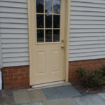 Prior to door replacement and painting