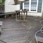 Prior to Power Washing or Pressure Washing Deck and Patio