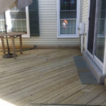 After Power Washing or Pressure Washing Deck and Patio