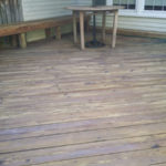 After Power Washing or Pressure Washing Deck and Sealing with Thompson Clear Sealer