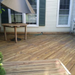 After Power Washing or Pressure Washing Deck and Sealing with Thompson Clear Sealer