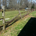 Before Fence Repair in Ijamsville