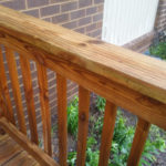 After Power Washing / Pressure Washing of a Treated Wood Deck and Thompson Clear Sealing in Montgomery Village Maryland
