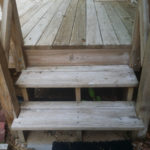 Before Power Washing / Pressure Washing of a Treated Wood Deck in Gaithersburg Maryland