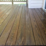 After Power Washing / Pressure Washing of a Treated Wood Deck and Thompson Clear Sealing in Gaithersburg Maryland