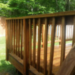 After Power Washing / Pressure Washing of a Treated Wood Deck and Thompson Clear Sealing in Gaithersburg Maryland