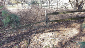 Before Fence Repair by JSV Lawn Care Service, JSV Lawns, JSV Lawns of MD. Lawn Care, Landscaping, Gaithersburg, Montgomery County, Maryland